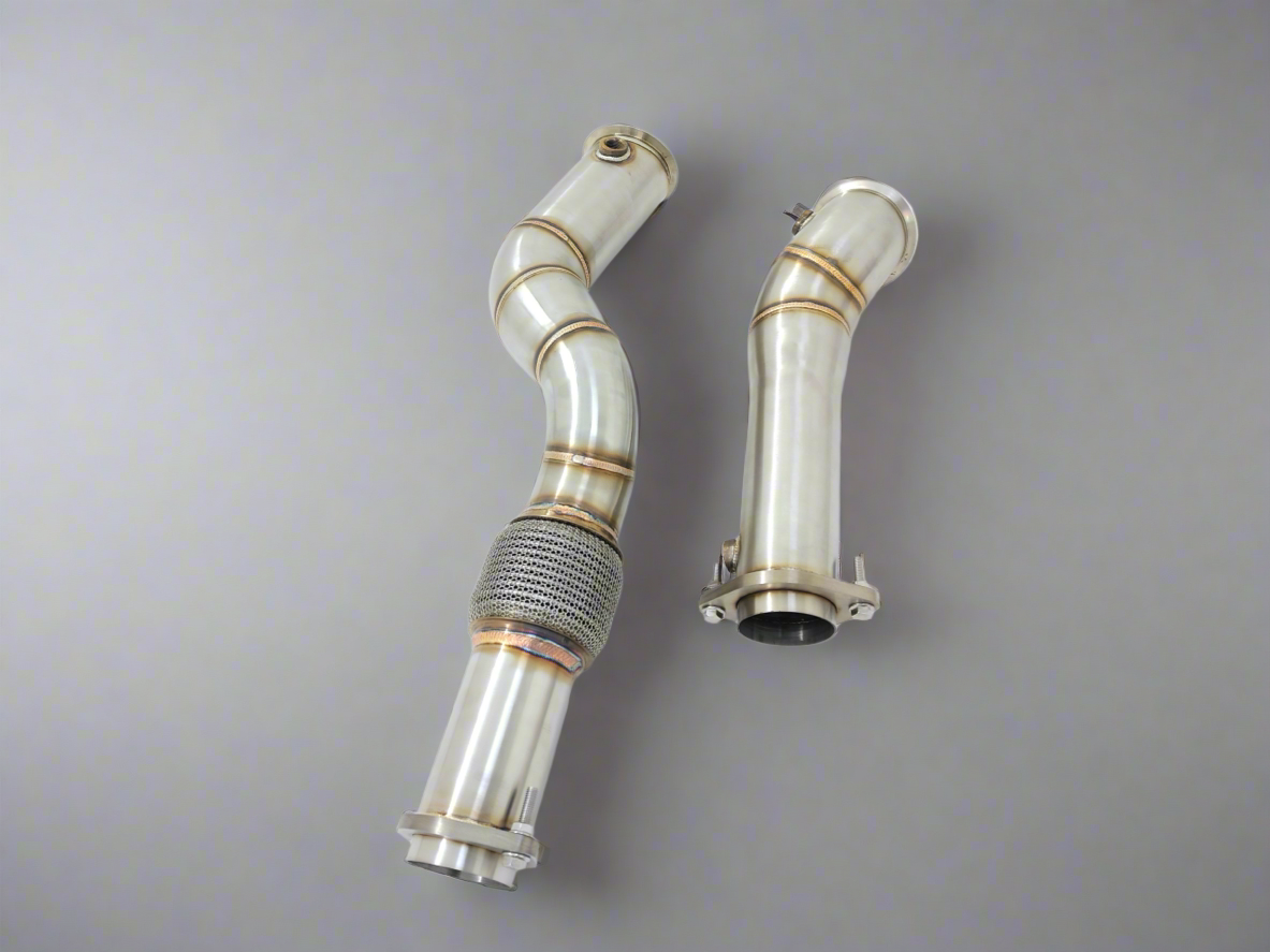 G80, m3, downpipes, catless downpipes, BMW m3, s58, front